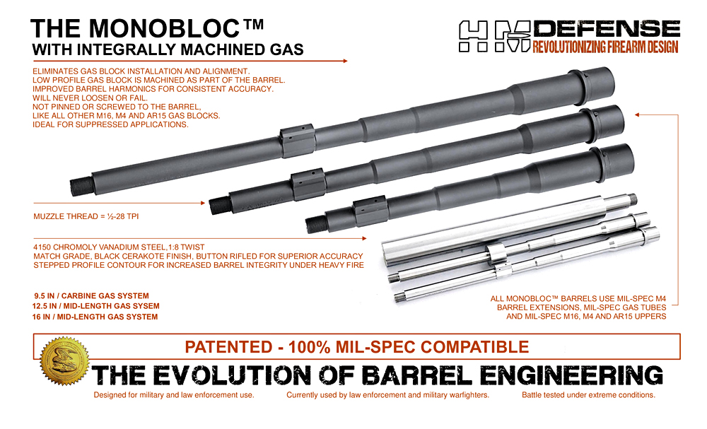 SPEC SHEET - MONOBLOC BARRELS 05082025-1000